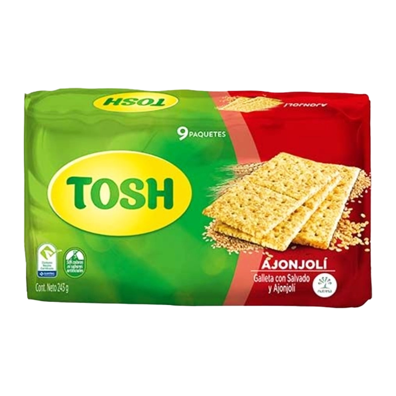 GALLETA TOSH AJONJOLI X 9 UND